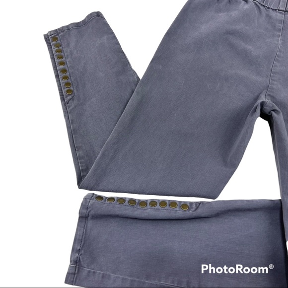 SOFT SURROUNDINGS Metro Leggings Jeggings Snaps M 12 Blue Gray - Picture 5 of 11